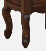 Daven Acacia Wood Nightstand in Golden Pebble Finish with Drawer - Image 9