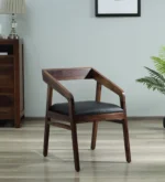 klint Sheesham Wood Arm Chair In Honey Oak Finish