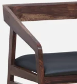 klint Sheesham Wood Arm Chair In Honey Oak Finish - Image 6