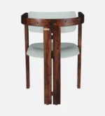mall Sheesham Wood Arm chair In Provincial Teak Finish - Image 8