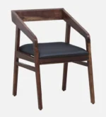 klint Sheesham Wood Arm Chair In Honey Oak Finish - Image 5