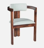mall Sheesham Wood Arm chair In Provincial Teak Finish - Image 5