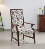 Siting Sheesham Wood Arm Chair In Provincial Teak Finish