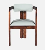 mall Sheesham Wood Arm chair In Provincial Teak Finish - Image 6