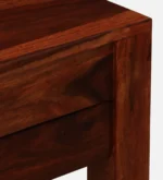 clone Sheesham Wood Writing Table in Scratch Resistant Honey Oak Finish - Image 11