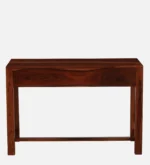clone Sheesham Wood Writing Table in Scratch Resistant Honey Oak Finish - Image 6
