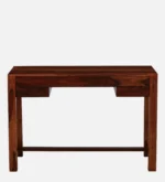 clone Sheesham Wood Writing Table in Scratch Resistant Honey Oak Finish - Image 7