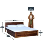 coodelle Contemporary Bed with Spacious Storage Compartments - Image 2
