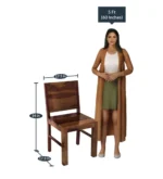 fistel Sheesham Wood 6 Seater Dining Set In Scratch Resistant Provincial Teak Finish With Bench - Image 4