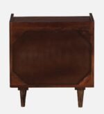 Jorvyn Sheesham Wood Bedside Table in Earthy Slate Natural Finish - Image 2