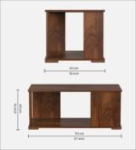 Oakridge Solid Wood Coffee Table in Walnut Finish - Image 2