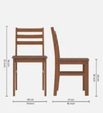 Premium 6 seater wooden dining table set for modern dining room interior - Image 8
