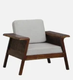 Alden Contemporary Fabric Upholstered 1 Seater Sofa Chair for Living Room - Image 2