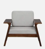 Alden Contemporary Fabric Upholstered 1 Seater Sofa Chair for Living Room - Image 6
