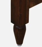Alder Sheesham Wood Bar Stool in Walnut Finish - Image 5