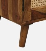 Arnav Sheesham Wood Utility Cabinet With Shelves In Walnut Finish - Image 4