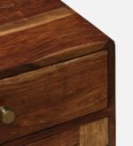 Arnav Sheesham Wood Utility Cabinet With Shelves In Walnut Finish - Image 6