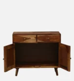 Arnav Sheesham Wood Utility Cabinet With Shelves In Walnut Finish - Image 7