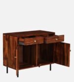 Aspen Sheesham Wood Utility Cabinet in Teak Finish - Image 5