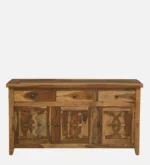 Atharv Solid Sheesham Wood Cabinet With Spacious Storage - Image 4