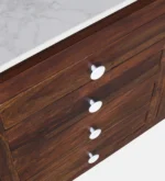 Avni Solid Sheesham Wood Utility Cabinet In Natural Finish - Image 17