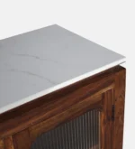 Avni Solid Sheesham Wood Utility Cabinet In Natural Finish - Image 11