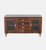 Avni Solid Sheesham Wood Utility Cabinet In Natural Finish - Image 12