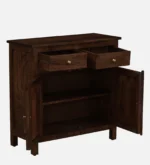 Ayaan Solid Sheesham Wood Storage Cabinet In Honey Finish - Image 5