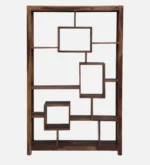 Breezan Solid Sheesham Wood Ladder Bookshelf in Natural Oak - Image 2