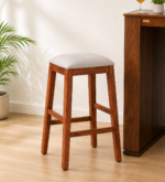 Briston Sheesham Wood Bar Stool in Honey Oak Finish