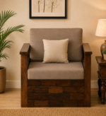 Camden Premium Fabric Single Seater Sofa