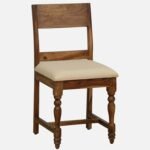 Classic Wood Tile Solid Sheesham Wood 6 Seater Dining Table Set with Cushioned Bench & Chairs | Premium Handcrafted Wooden Dining Furniture - Image 3