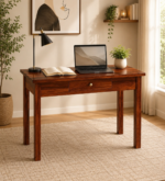 Compact sheesham wood study table for small rooms