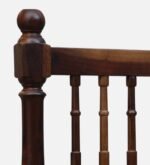 Craldric Acacia Solid Wood Queen Size Bed Without Storage in Peanut Teak Finish - Image 7
