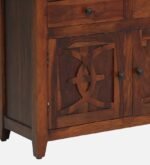 Devansh Sheesham Wood Cabinet With Double Door Storage - Image 2