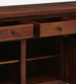 Devansh Sheesham Wood Cabinet With Double Door Storage - Image 3