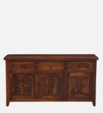 Devansh Sheesham Wood Cabinet With Double Door Storage - Image 4