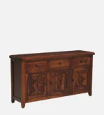 Devansh Sheesham Wood Cabinet With Double Door Storage - Image 9
