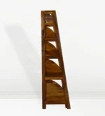 Dhruvan Solid Rosewood Bookshelf with Rope Wrapped Legs in Antique Ebony - Image 2
