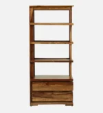 Ekant Solid Sheesham Wood Bookshelf in Dark Walnut Finish - Image 4