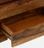 Ekant Solid Sheesham Wood Bookshelf in Dark Walnut Finish - Image 7