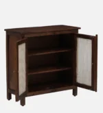 Elara Sheesham Wood Storage Cabinet in Walnut Finish - Image 8