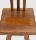 Elara Solid Wood Bar Stool in Walnut Finish - Image 3