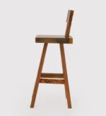 Elara Solid Wood Bar Stool in Walnut Finish - Image 8