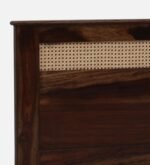 Erwyn Acacia Wood Queen Size Bed Without Storage in Warm Natural Finish - Image 2