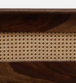 Erwyn Acacia Wood Queen Size Bed Without Storage in Warm Natural Finish - Image 6