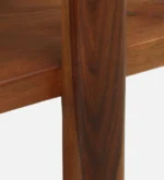 Grainvell Solid Acacia Wood Bookcase with Adjustable Shelves in Honey Oak - Image 2