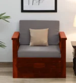 Harper Premium Lounge Style Fabric 1 Seater Sofa with Cushioned Seating