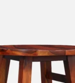 Haven Solid Sheesham Wood Bar Stool for Modern Interiors - Image 2
