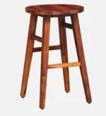 Haven Solid Sheesham Wood Bar Stool for Modern Interiors - Image 4